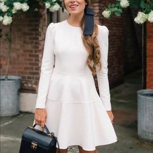 gal meets glam celeste ivory long sleeve a line dress